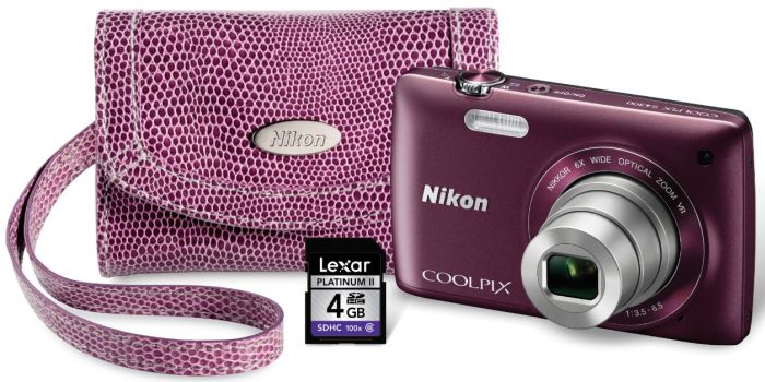 Nikon COOLPIX S4300 Digital Camera with 4 GB Memory Card