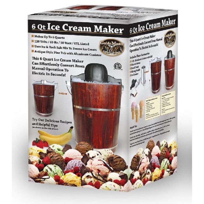 Ice Cream Maker Electric and Hand Crank Operation