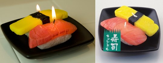 Japanese food candle set
