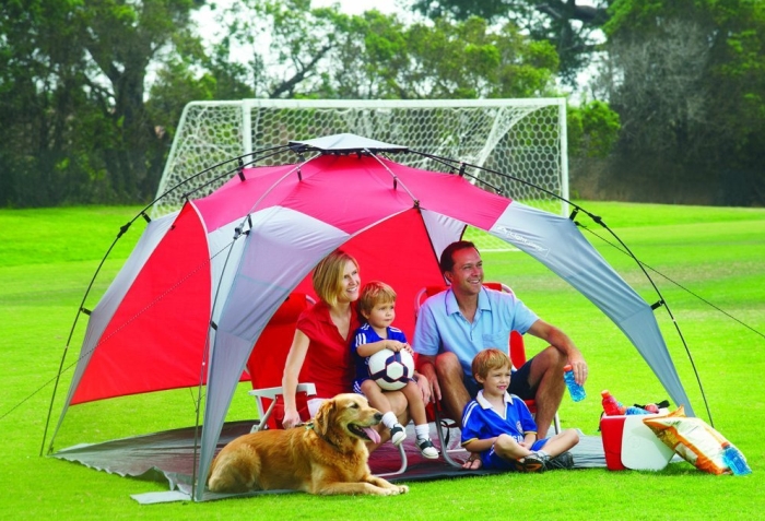 Quick Canopy - Red (with detachable side wall) Amazon.com Sports & Outdoors - PT02 Quick Canopy - Red