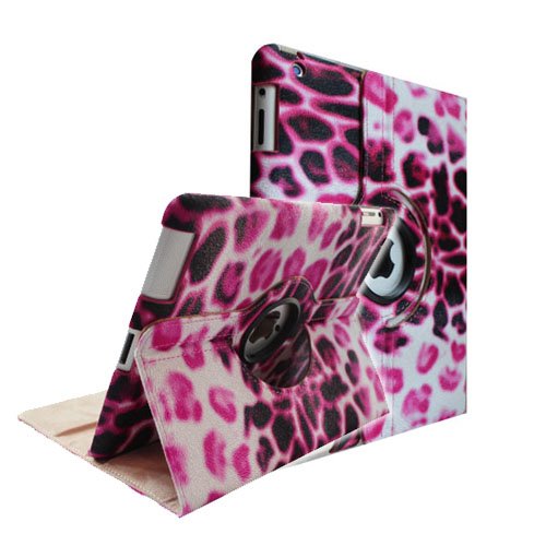 360 Degrees Rotating Stand Smart Cover PU Leather Case for the new iPad / iPad 3 / iPad 2