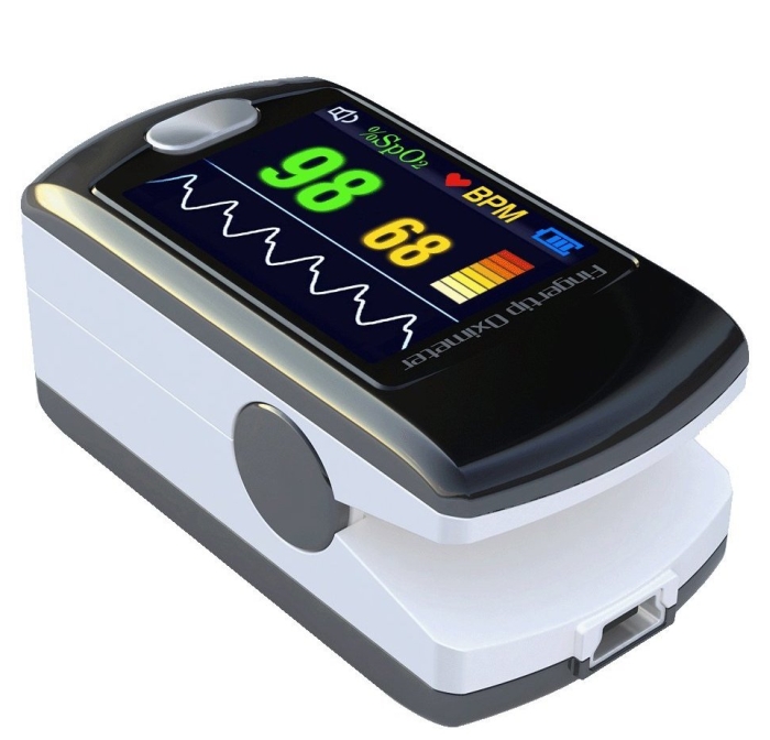 Full-Colour OLED USB Finger Pulse Oximeter & Heart Rate Monitor 