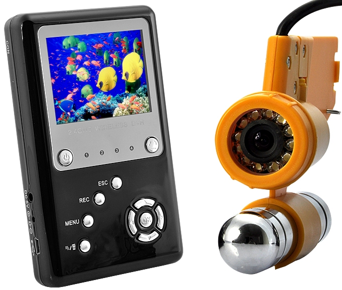 Professional Underwater Video Camera with Wireless Viewscreen and DVR