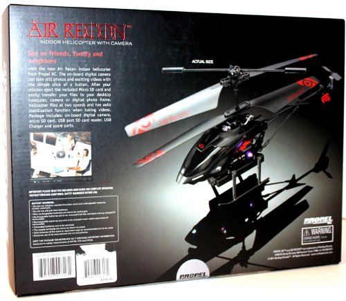 REMOTE CONTROLLED INDOOR 2-SPEED HELICOPTER WITH DIGITAL RECORDING VIDEO CAMERA