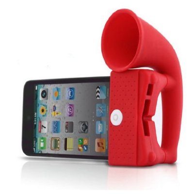 Red ihorn for iPhone 3, 3G, 4, 4S
