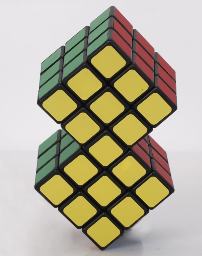 2 in 1 Conjoined 3x3x3 Rubik's Magic Cube Puzzle Toy Gift