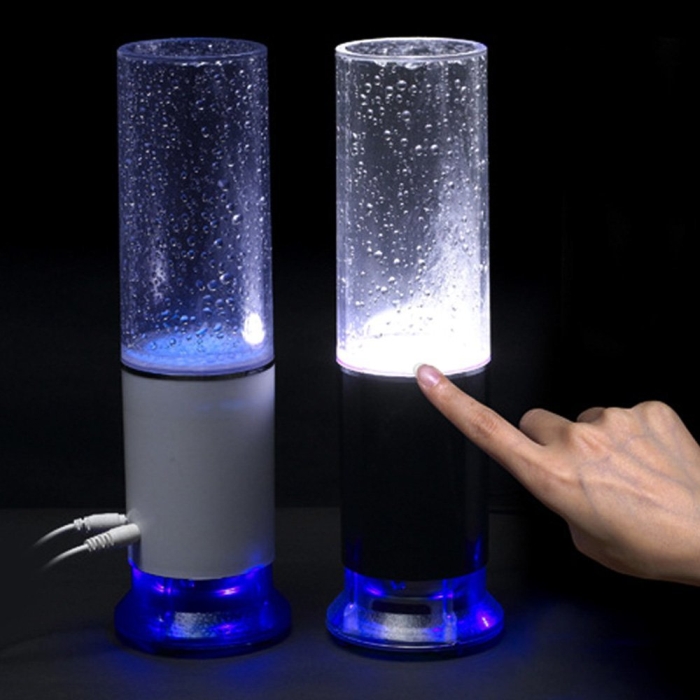 Touch Sensor LED Water USB Mood Lamp Night Light Speaker