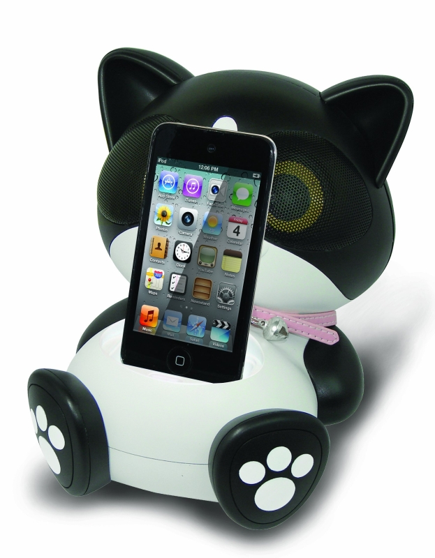 Cat Speaker Docking Station for iPod and iPhone