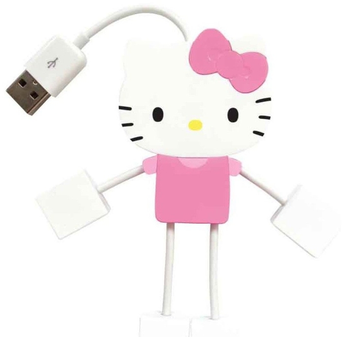 Hello Kitty 4-Port Kitty Hub USB