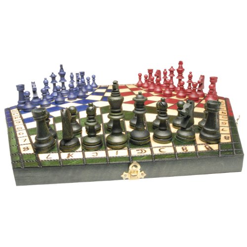 Wooden Chess Set - For Three Players