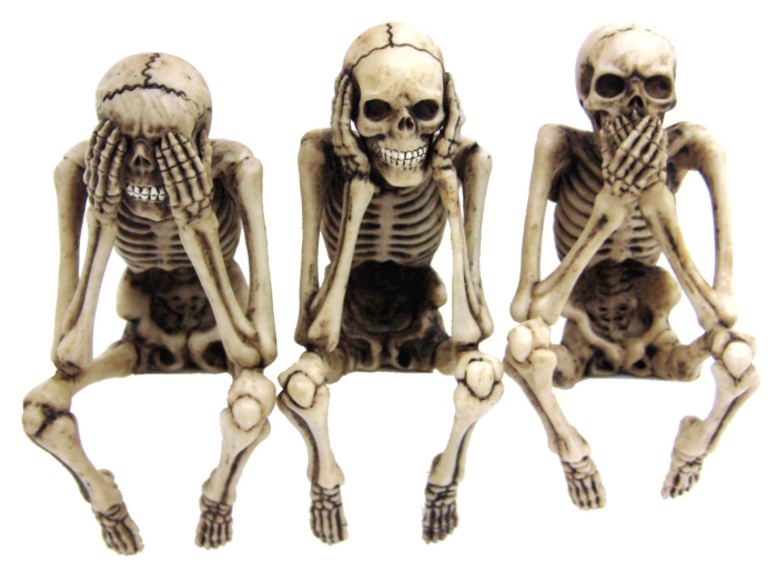 3 Skeleton Computer Toppers 