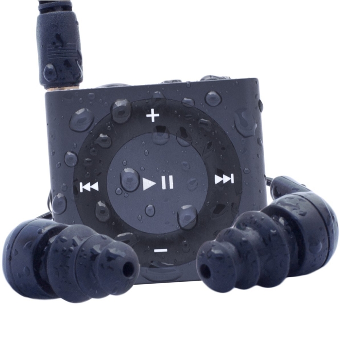 Waterfi Waterproof/Shockproof iPod Shuffle Swim Kit with Waterproof Headphones 