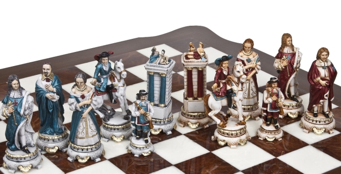 The Sun King Louis the XIV Luxury Chessmen 
