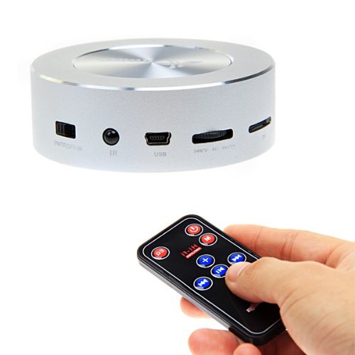 Silver 360 Degree Vibration Portable Speaker 
