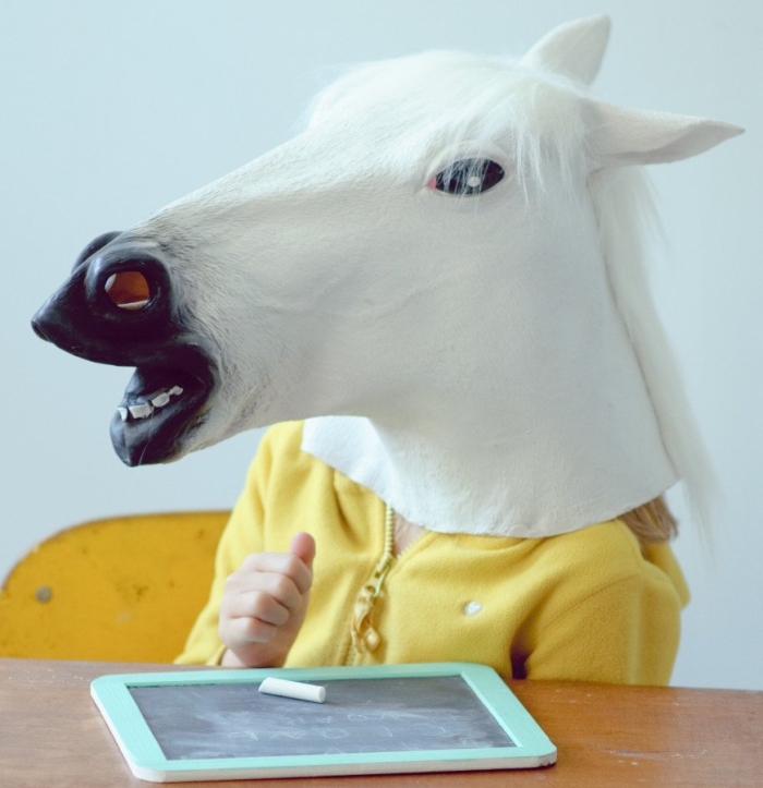 White Horse Head Mask