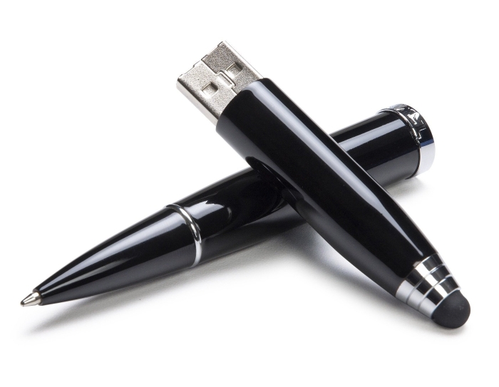 Ballpoint Pen with Stylus and 8GB 2.0 USB Flash Drive
