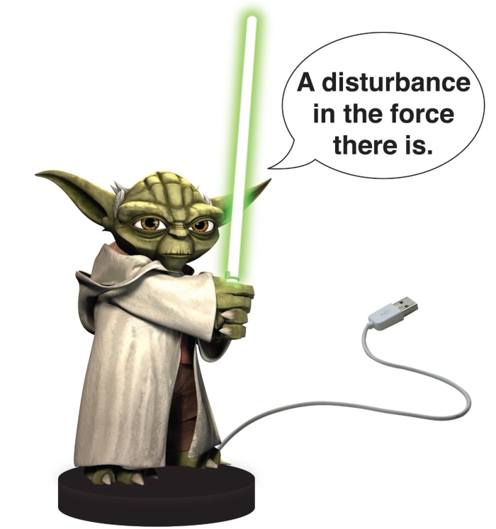 Star Wars Yoda USB Desk Protector Figure