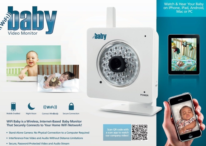 WiFi Baby - Wireless Video & Audio to iPhone, iPad, Android, Mac or PC