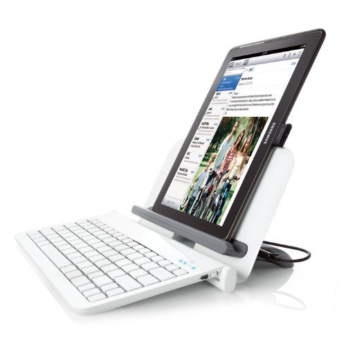 Bluetooth Tablet Station with Wireless Keyboard