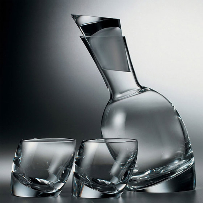 NambÃ© Tilt Decanter Set with 2 Double Old-Fashioned Glasses