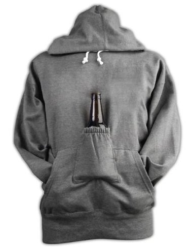 Beer Hoodie Sweatshirt with Beer Pouch