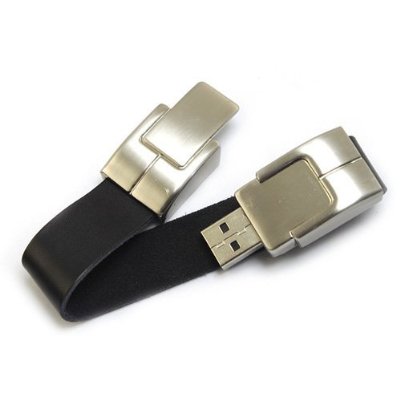 16GB Black Bracelet Leather USB
