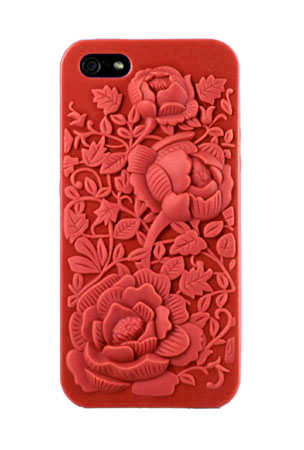 3D Rose Graphic Skin Case for iPhone 5