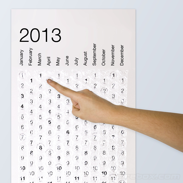 Bubblewrap Calendar 2013