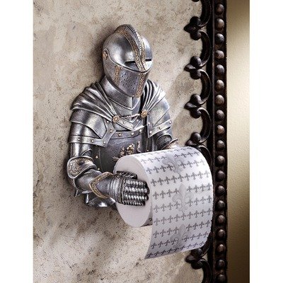 A Kinght to Remember Gothic Bath Tissue Holder