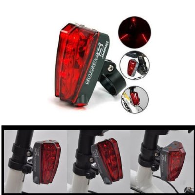 5-LED Bicycle Bike Laser Tail Light Lane for Outdoor Cycling Camping