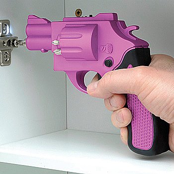 Revolver Shaped Screwdriver Rechargeable 