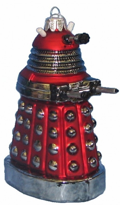 Kurt Adler 5-Inch Doctor Who Red Dalek Robot Ornament