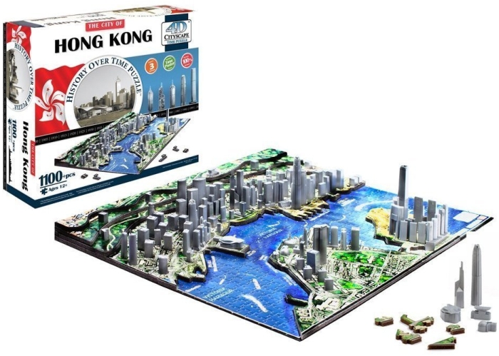 Amazon.com  4D Cityscape Hong Kong Skyline Puzzle - MAIN