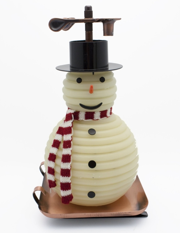 100-Hour Snowman Candle with Copper Base