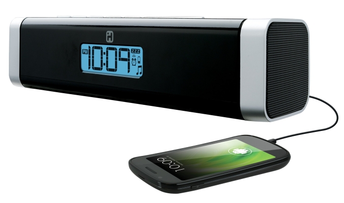 Amazon.com  iHome Portable Alarm Clock Stereo Speaker with USB Charging for Smartphones - MAIN