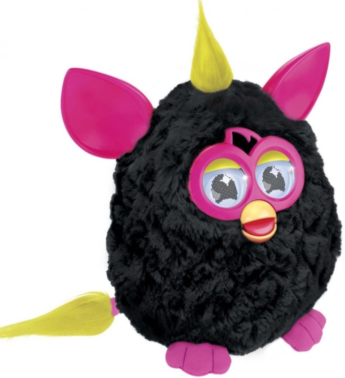 pink and white furby