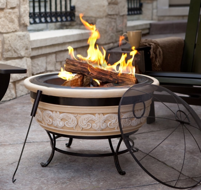 Amazon.com  Angel Wings Magnesia Fire Pit 30 Inch - MAIN