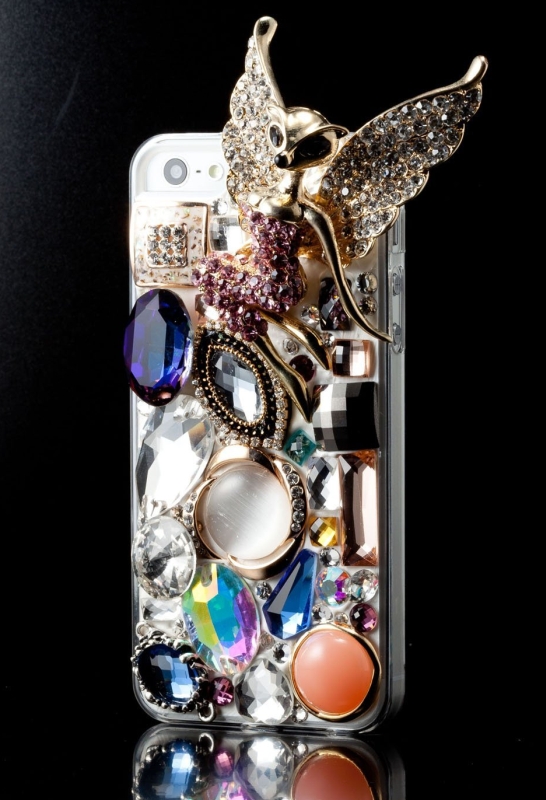 Amazon.com  Newsh Bling Bling 3D Handmade Swarovski Crystal Fly Wizard Back Case Cover for Iphone 5 - PT01