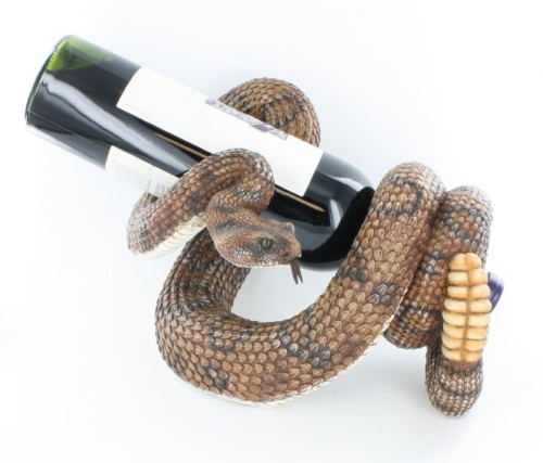 Rattlesnake Wine Bottle Holder