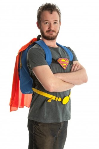 Superman Costume Backpack with Cape