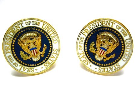 United States USA Presidential Seal Cufflinks