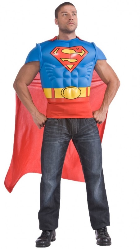 adult superhero shirt with cape