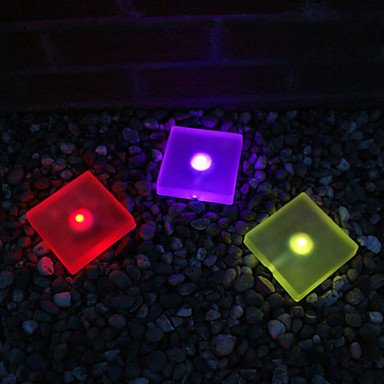 3 Frosted Ice Colour Changing Solar Lights Garden Decor Lamp