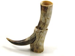 Large Natural Viking Usable Drinking Horn Stand