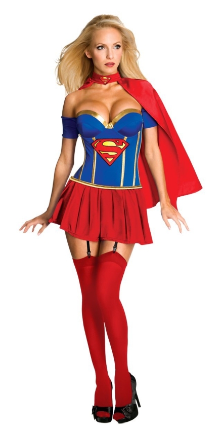 Adult Supergirl Corset Costume
