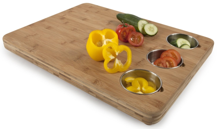 Chef Butchers Block with Prep Bowls