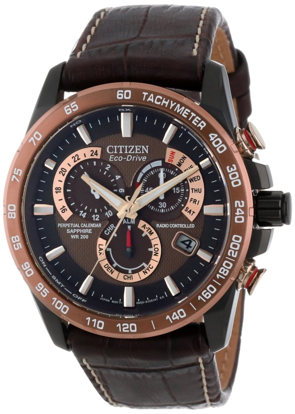 Citizen Men's AT4006-06X Eco-Drive Perpetual Chrono A-T Atomic Clock Synchronization Watch