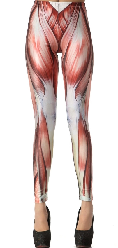 Muscle Print Leggings One Size
