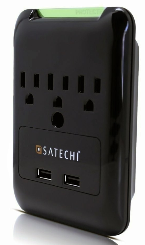 Satechi Slim Surge Protector (3 AC & 2 USB) 2.1amp Output