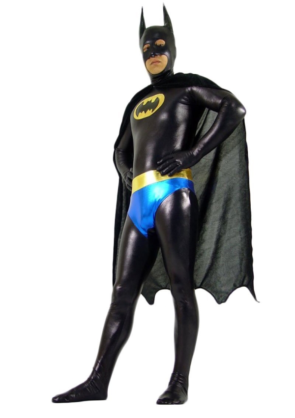 Adult Superhero Batman Zentai Bodysuit Halloween Costume
